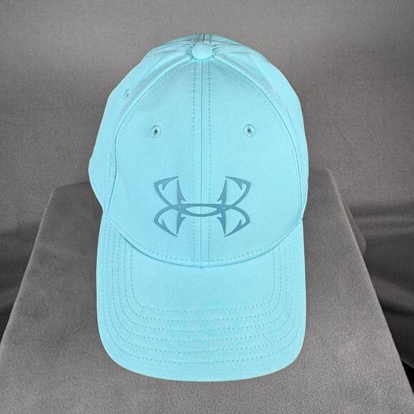 Under Armour Hat Cap Fitted Mens XL/XXL Light Blue UA Storm Water Repellent Golf - Picture 1 of 9